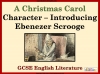 A Christmas Carol - Introducing Scrooge Teaching Resources (slide 1/13)